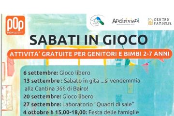 Sabati in gioco - attivit&#224; gratuite per genitori e bimbi 2-7 anni