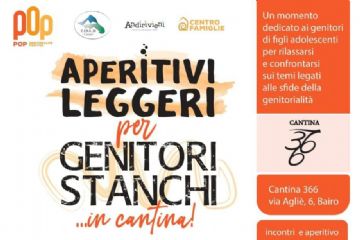 APERITIVI LEGGERI  per genitori stanchi in cantina